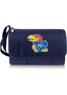 Kansas Jayhawks Outdoor Picnic Fleece Blanket - Blue