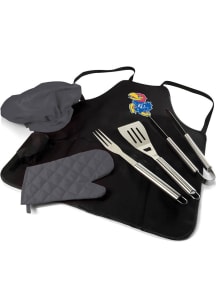 Kansas Jayhawks Pro Grill BBQ Apron Set