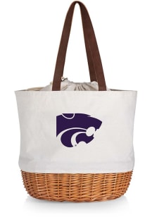 K-State Wildcats Beige Coronado Basket Tote