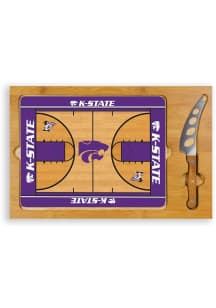 K-State Wildcats Icon Basketball Glass Top Cutting Board