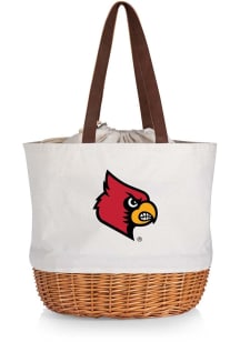 Louisville Cardinals Beige Coronado Basket Tote