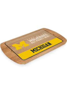 Michigan Wolverines Billboard Glass Top Serving Tray