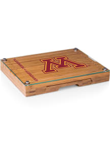 Minnesota Golden Gophers Concerto Tool Set and Glass Top Cheese Serving Tray