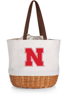 Nebraska Cornhuskers Beige Coronado Basket Tote