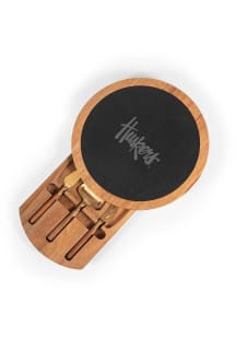 Nebraska Cornhuskers Insignia Acacia and Slate Serving Tray