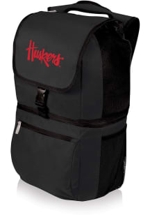 Picnic Time Nebraska Cornhuskers Black Zuma Cooler Backpack