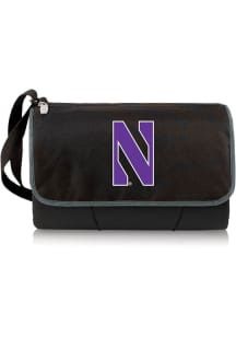 Northwestern Wildcats Outdoor Picnic Fleece Blanket - Black