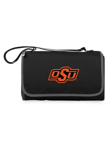 Oklahoma State Cowboys Outdoor Picnic Fleece Blanket - Black