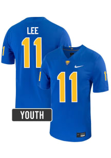 Censere Lee Pitt Panthers Youth Blue  NIL Name And Number Football Jersey