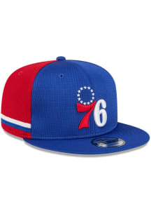 New Era Philadelphia 76ers Blue DL Patch Stripe 9FIFTY Mens Snapback Hat