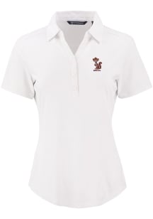 Cutter and Buck Minnesota Golden Gophers Womens White Vault Forge Eco Polo Short Sleeve Polo Shirt