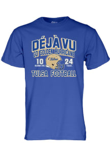 Blue 84 Tulsa Golden Hurricane Royal Blue Football Beat Oklahoma State Score Short Sleeve T Shirt