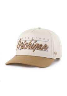 47 Michigan Wolverines Condor Two Tone Hitch Adjustable Hat - Ivory
