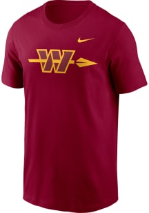 Nike Washington Commanders Burgundy Redesign Logo Short Sleeve T Shirt