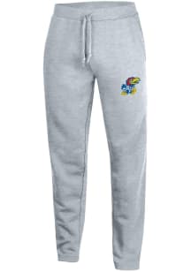 Gear for Sports Kansas Jayhawks Mens Grey Big Cotton Slim Sweatpants