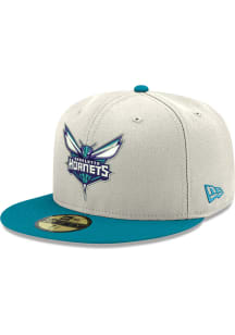 New Era Charlotte Hornets Mens White 2T 59FIFTY Fitted Hat