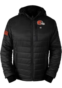 Mens Cleveland Browns ActionHeat Mens Retro Insulated Puffer Heavyweight Jacket - Black
