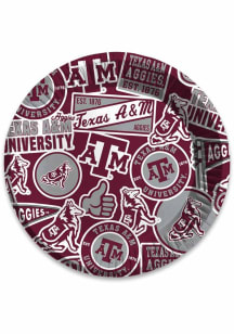 Texas A&M Aggies 7" Round Paper Plates