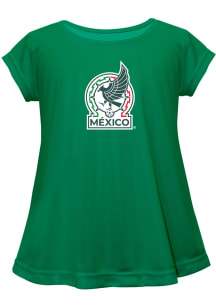 Vive La Fete Mexico National Team Toddler Girls Green Quinn Short Sleeve T-Shirt