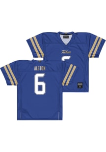 Damari Alston  Campus Ink Tulsa Golden Hurricane Royal Blue NIL Football Jersey