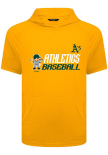 Levelwear Oakland Athletics Gold Phase 8-Bit Baseball Short Sleeve Hoods
