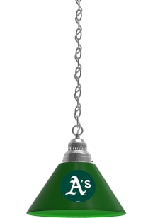 Oakland Athletics Single Silver Billiard Lamp