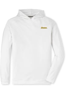 Peter Millar George Mason University Mens White Pine Long Sleeve Hoodie