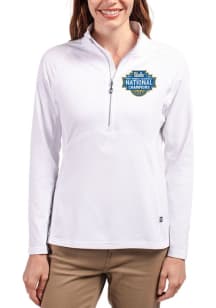 Cutter and Buck UCLA Bruins Womens White 2026 WBB Champions Adapt Eco Qtr Zip Pullover