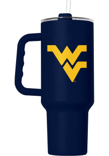 Logo Brands West Virginia Mountaineers Flipside Native 40 oz Stainless Steel Tumbler - Navy Blue