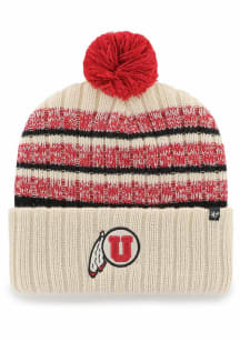 47 Utah Utes Natural Tavern Cuff Mens Knit Hat