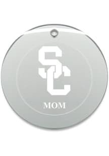 USC Trojans Mom Round Ornament - White