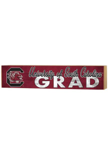 KH Sports Fan South Carolina Gamecocks Grad graduation graphic Sign - Garnet