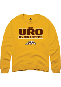 Linda Uro Western Michigan Broncos Mens Gold NIL Stacked Box Player Crew