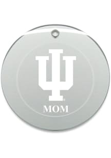 Indiana Hoosiers Mom Round Ornament - White
