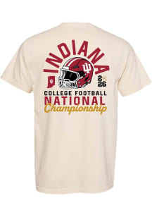 Something Inked Indiana Hoosiers Ivory 2025 National Championship Bound Short Sleeve T Shirt