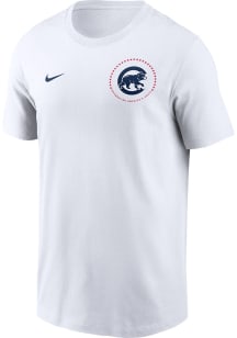 Nike Chicago Cubs White Americana Short Sleeve T Shirt