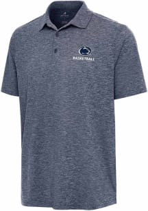 Antigua Penn State Nittany Lions Mens Navy Blue Basketball Par 3 Short Sleeve Polo