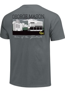George Mason University Graphite Campus Scene Short Sleeve Fashion T Shirt