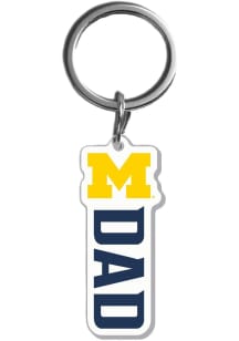 Michigan Wolverines Dad Acrylic Keychain - Navy Blue