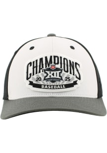Zephyr Arizona Wildcats 2025 Big 12 Baseball Tournament Champs LR Dakota Adjustable Hat - White