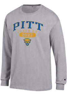 Champion Pitt Panthers Grey Class of 2027 Jersey Long Sleeve T Shirt