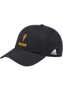 Adidas Arizona State Sun Devils Soccer Washed Slouch Adjustable Hat - Black