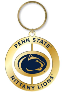 Penn State Nittany Lions Retro Mascot Spinner Keychain - Navy Blue