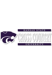 K-State Wildcats 6x2 Cross Country Auto Decal - Purple