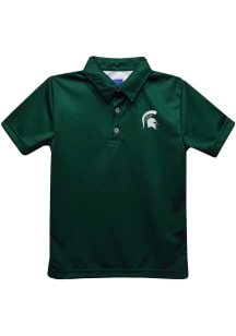 Vive La Fete Michigan State Spartans Youth Green Team Short Sleeve Polo Shirt