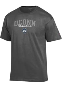 Champion UConn Huskies Charcoal Grandma Script Jersey Short Sleeve T Shirt