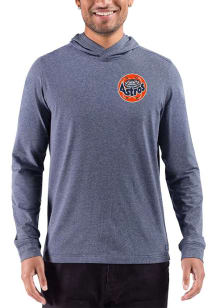 Cutter and Buck Houston Astros Mens Navy Blue Cooperstown Adapt Big and Tall Hooded Sweatshirt