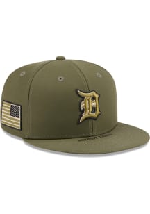New Era Detroit Tigers Mens Olive 2026 MLB Armed Forces Day 59FIFTY Fitted Hat