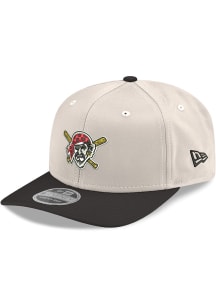 New Era Pittsburgh Pirates Alt Pirate logo Stretch Snap 9SEVENTY Adjustable Hat - White