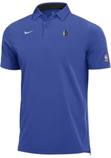 Nike Dallas Mavericks Mens Blue Primary Logo Short Sleeve Polo